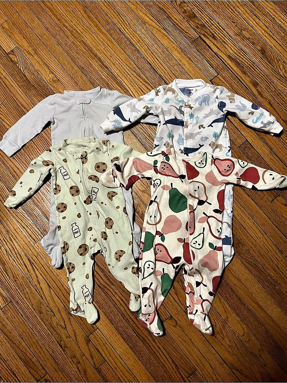 Carter's and Wonder Nation Cotton / Fleece Zip-Up Sleep & Play Footed Pajamas 4